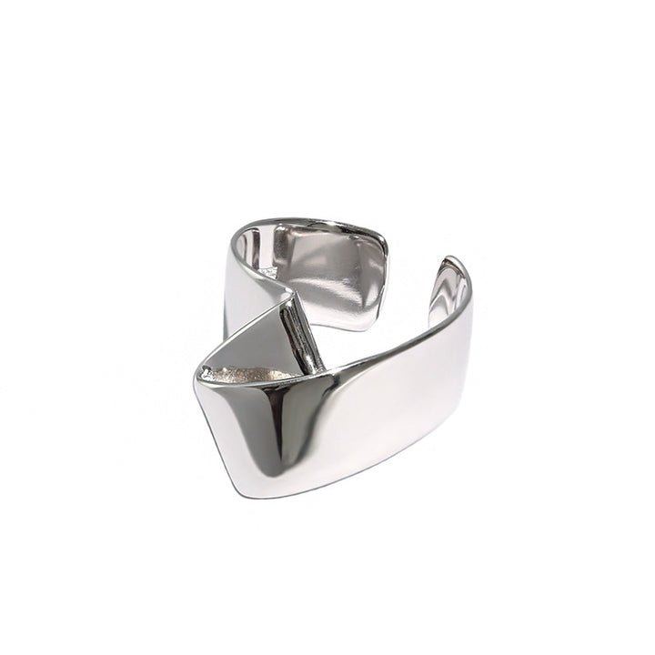 CRLi Carl Imro Folds Fashion 925 Sterling Silver Adjustable Ring