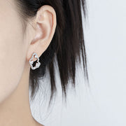 CRLi CZ Cloud 925 Sterling Silver Stud Earrings