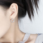 CRLi CZ Cloud 925 Sterling Silver Stud Earrings