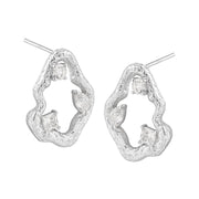 CRLi CZ Cloud 925 Sterling Silver Stud Earrings