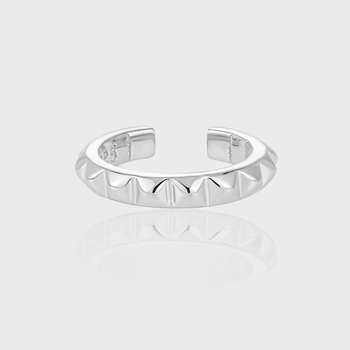 Fashion Simple Geometric Gear 925 Sterling Silver Non-Pierced Earring(Single)