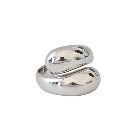 CRLi Carl Imro Waterdrop Unique 925 Sterling Silver Adjustable Ring
