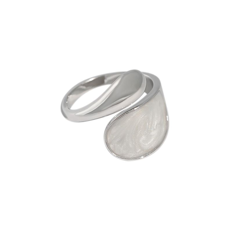 CRLi Carl Imro Promise Waterdrop 925 Sterling Silver Adjustable Ring